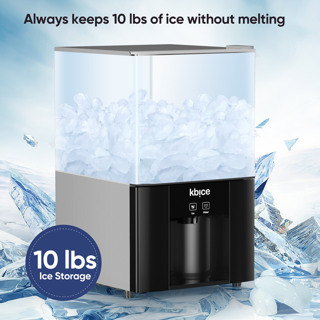 KBICE 2 in 1 Ice & Water Dispenser Countertop