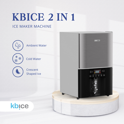 KBICE 2 in 1 Ice & Water Dispenser Countertop